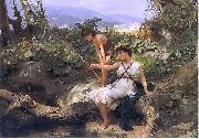 Henryk Siemiradzki Roman bucolic oil painting artist